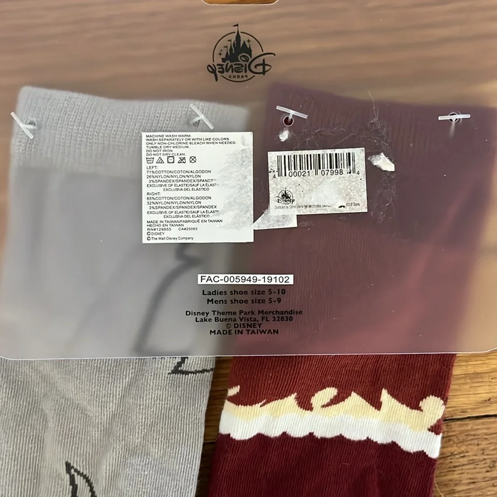 Disney pirates of the Caribbean socks brand new